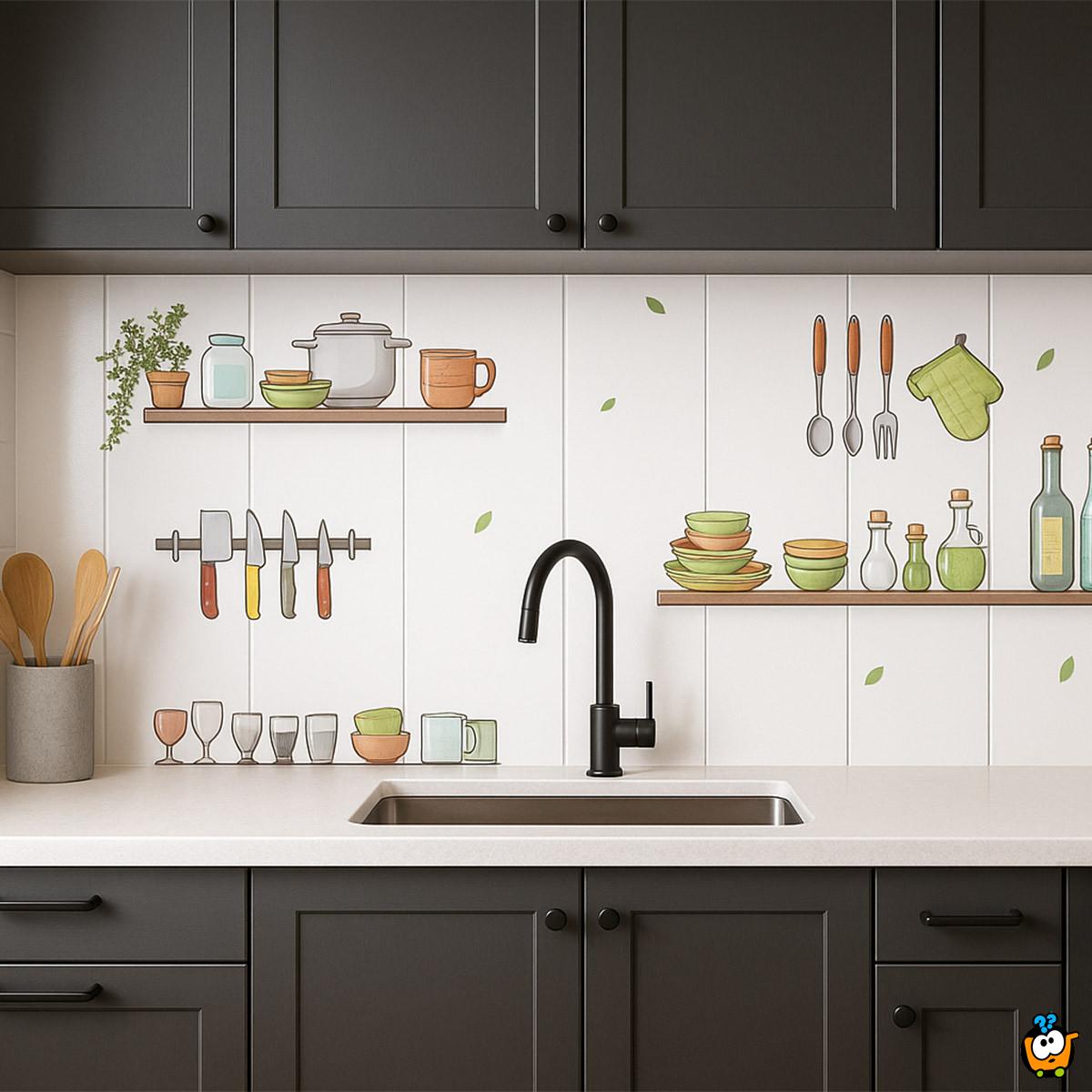 Kitchen Wall 1m x 60cm – Vodootporni stiker za kuhinju
