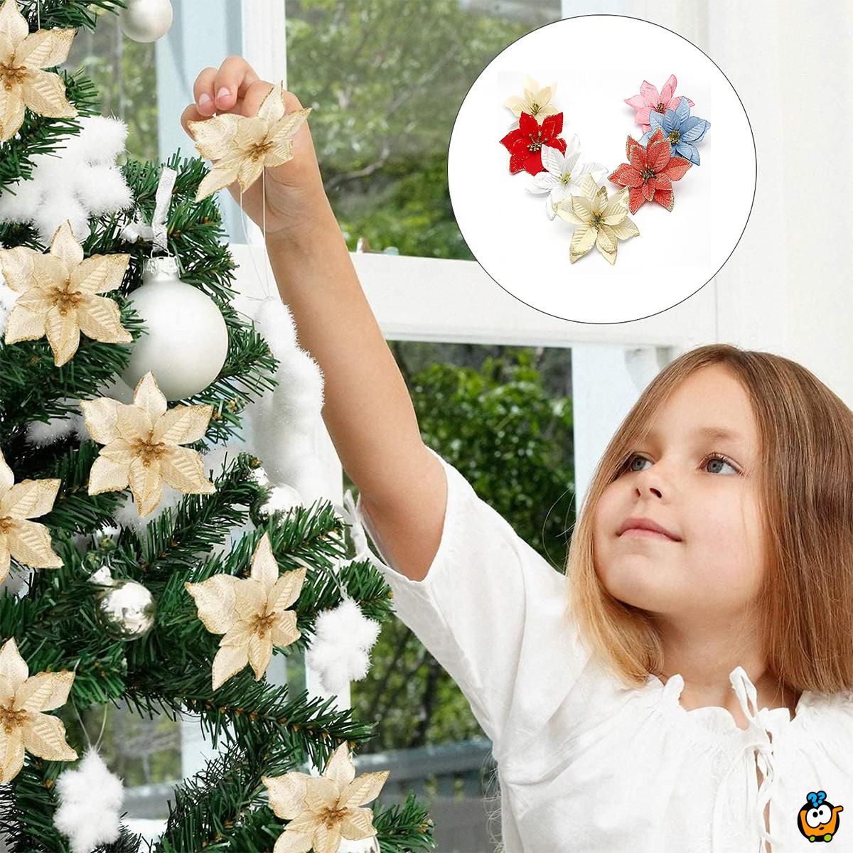 Holiday glitter - Dekorativni cvet za jelku