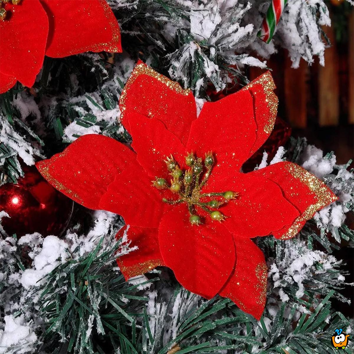 Holiday glitter - Dekorativni cvet za jelku