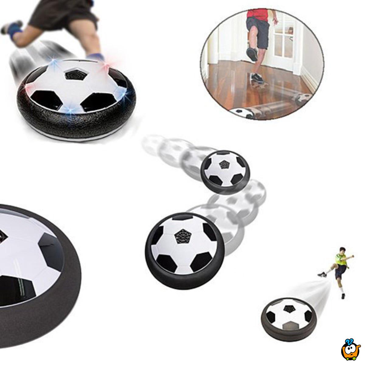 Hover Ball crno-bela lebdeća fudbalska lopta za najbolju igru u kući