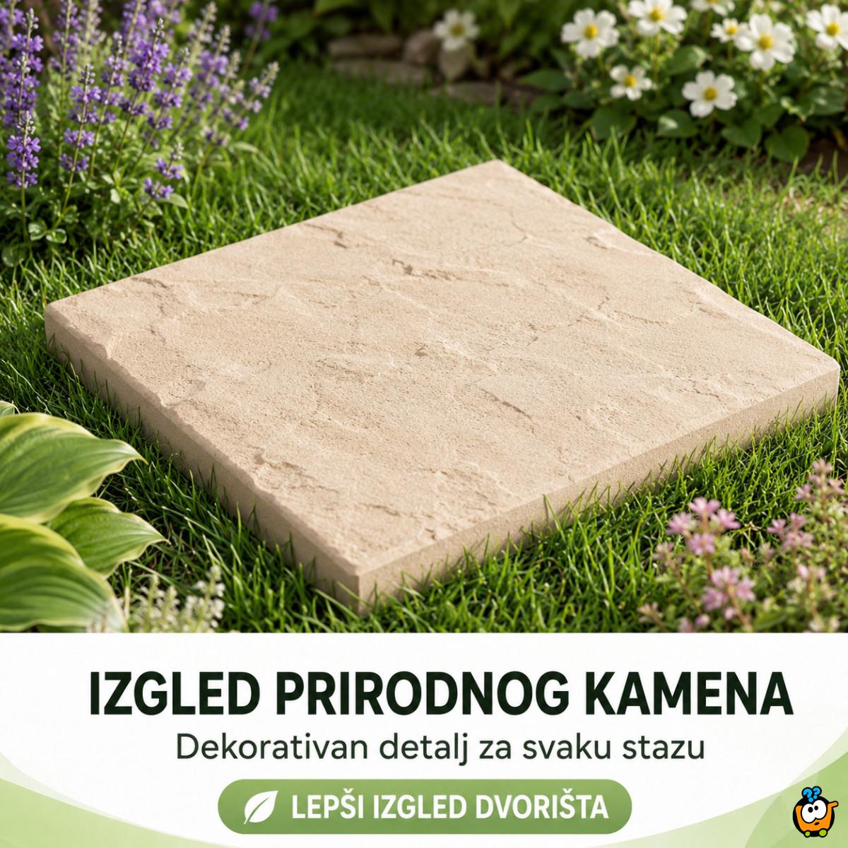 Ubodna ploča za dvorišnu stazu 40x40 cm – imitacija kamena