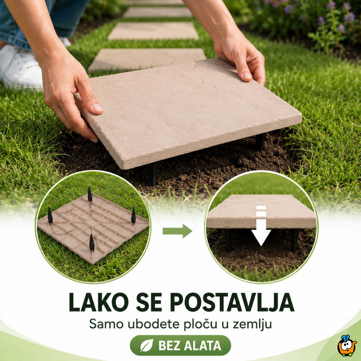 Ubodna ploča za dvorišnu stazu 40x40 cm – imitacija kamena