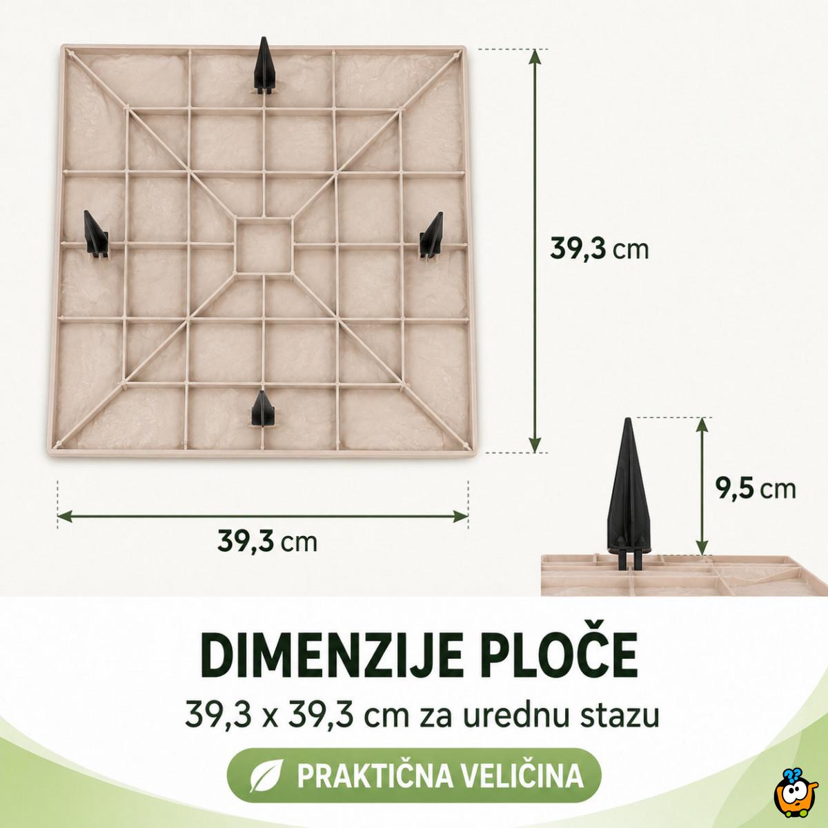 Ubodna ploča za dvorišnu stazu 40x40 cm – imitacija kamena