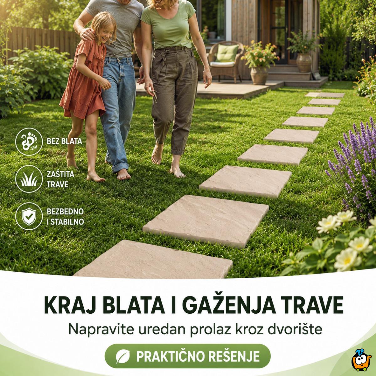 Ubodna ploča za dvorišnu stazu 40x40 cm – imitacija kamena