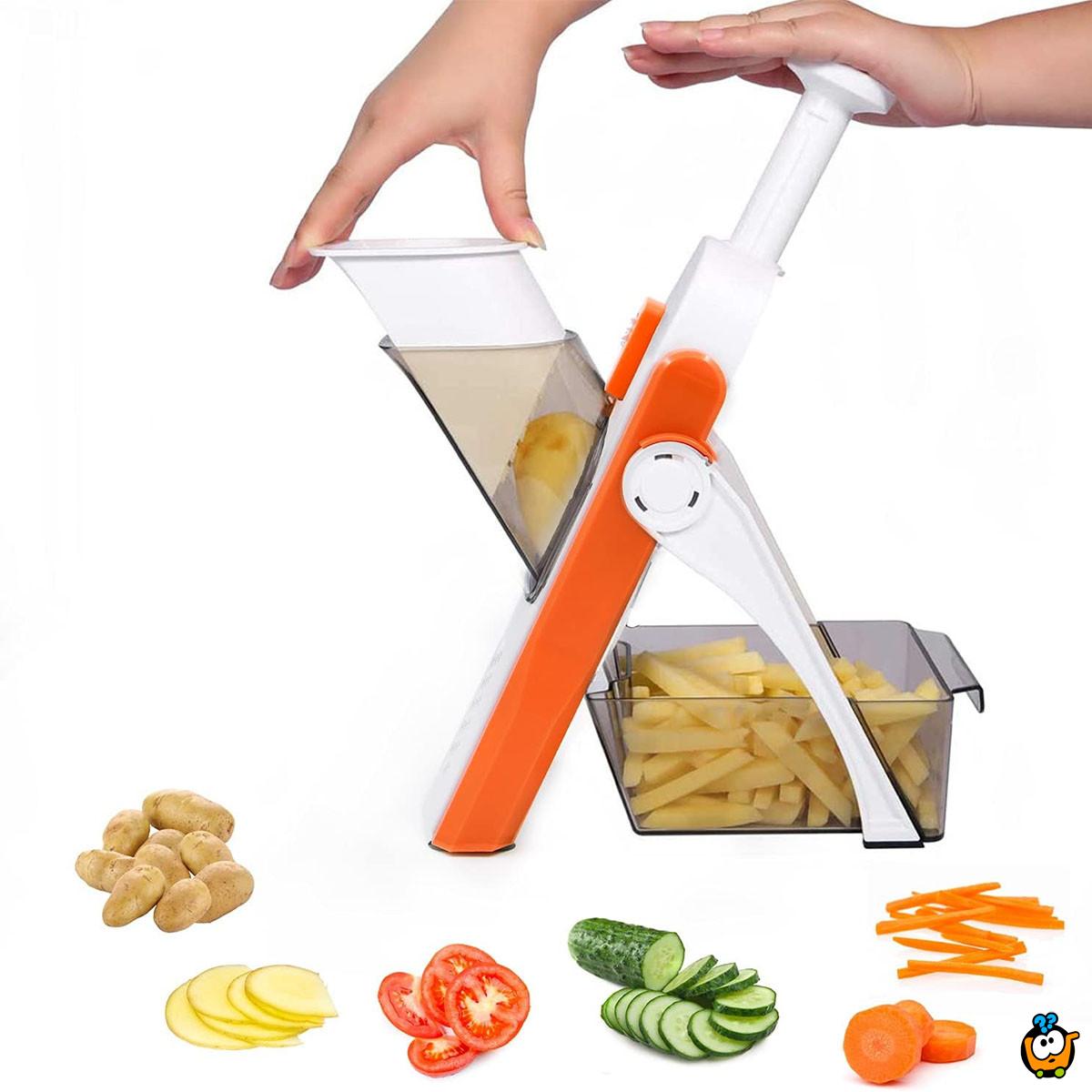 Mandoline slice - 5u1 multifunkcionalni secko