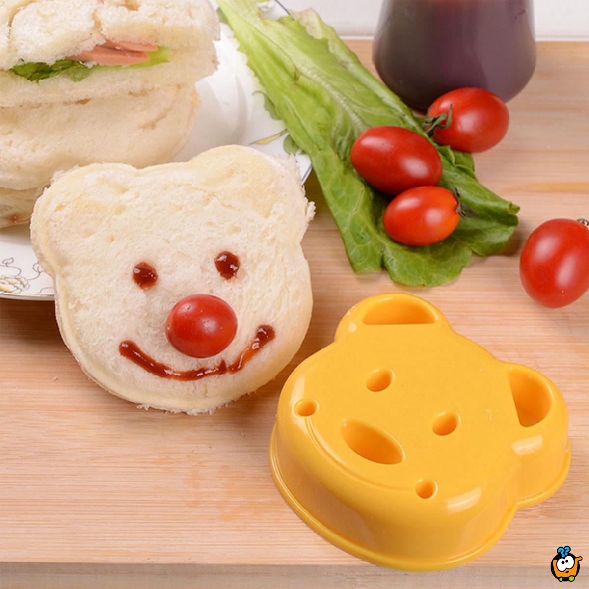 Tost rezač hleba-sendviča u obliku mede