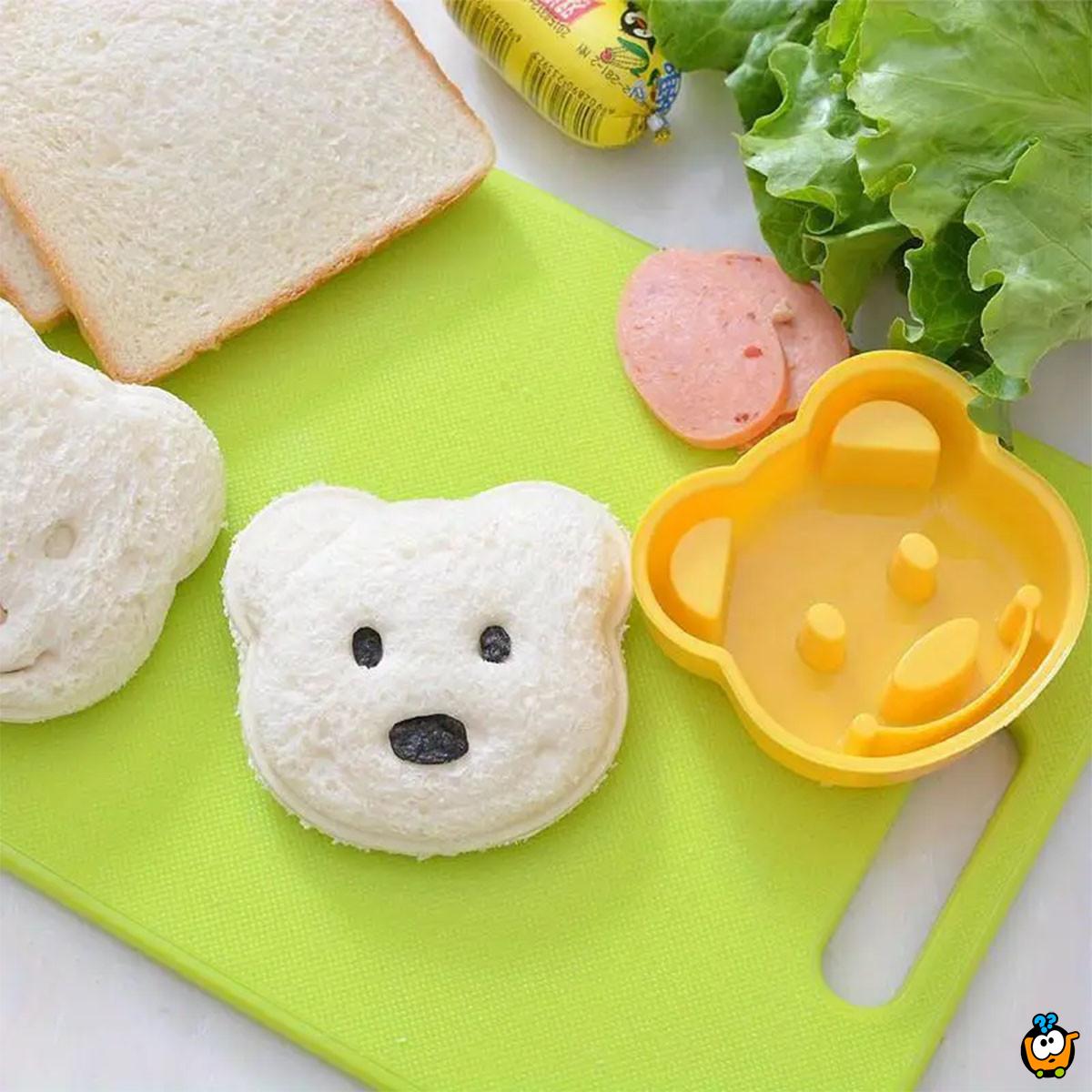 Tost rezač hleba-sendviča u obliku mede