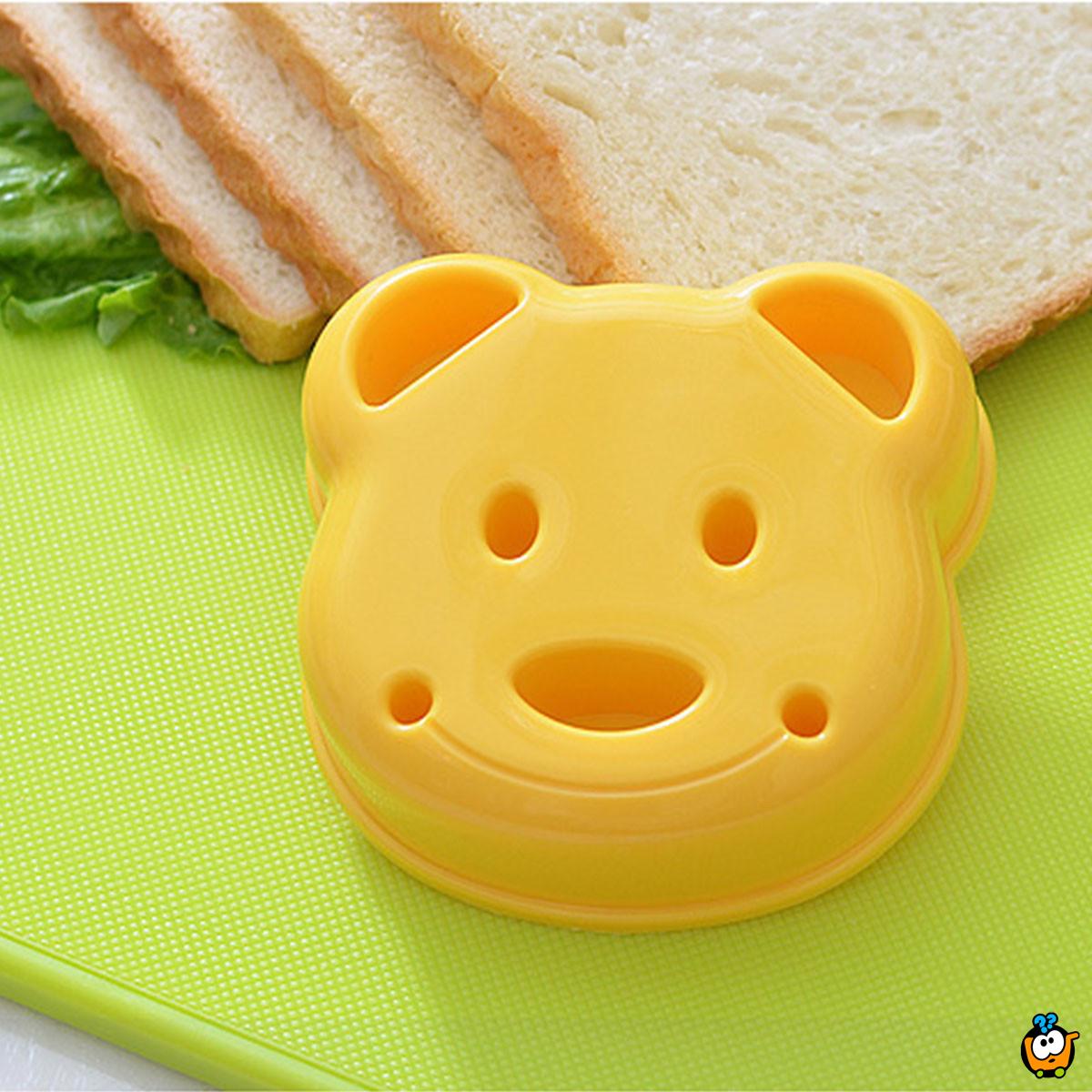 Tost rezač hleba-sendviča u obliku mede