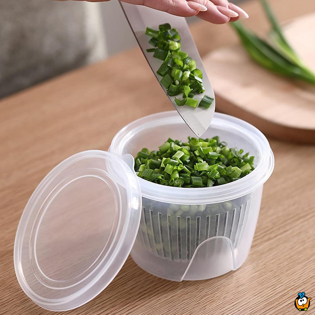 Dvoslojna mini posuda za pranje salate