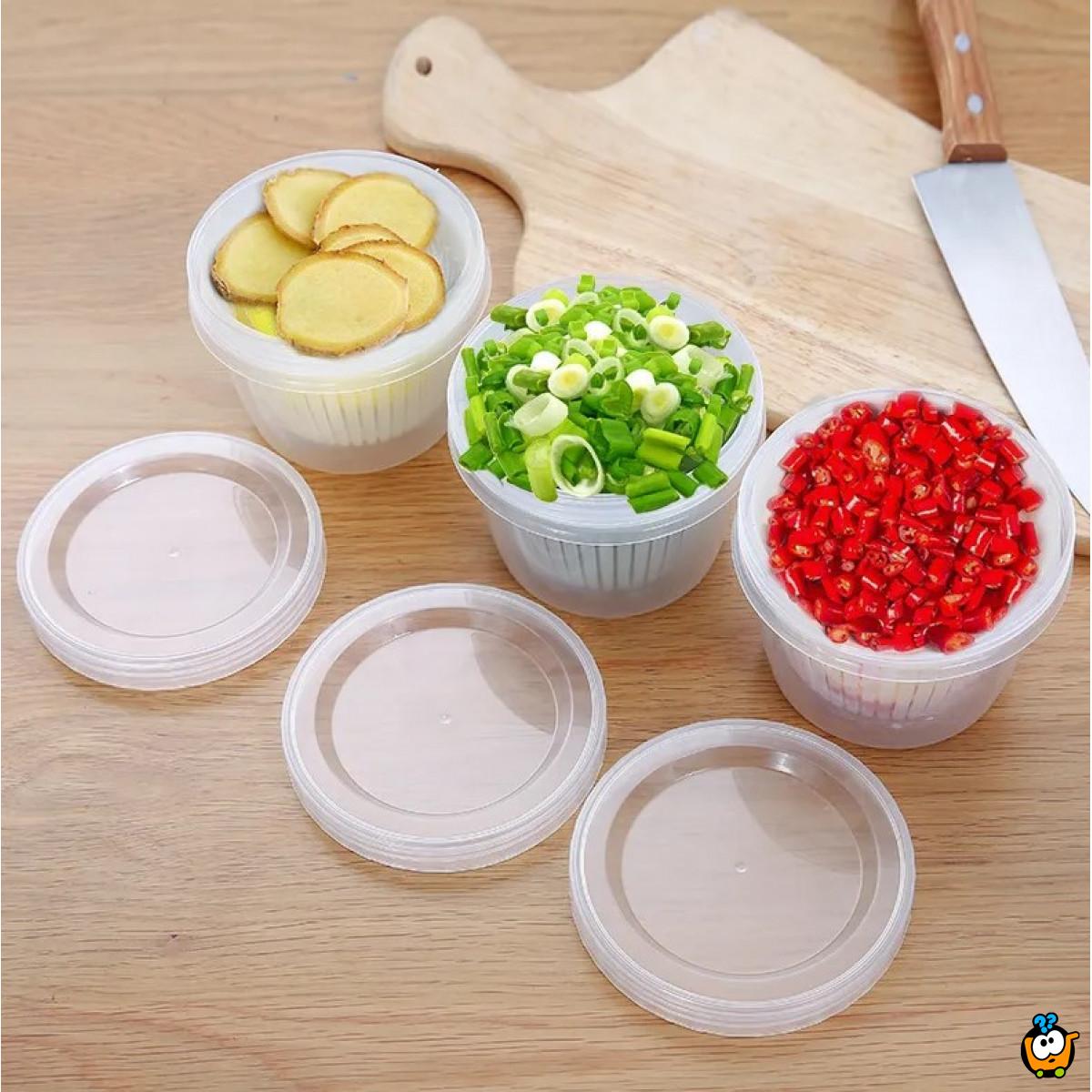 Dvoslojna mini posuda za pranje salate
