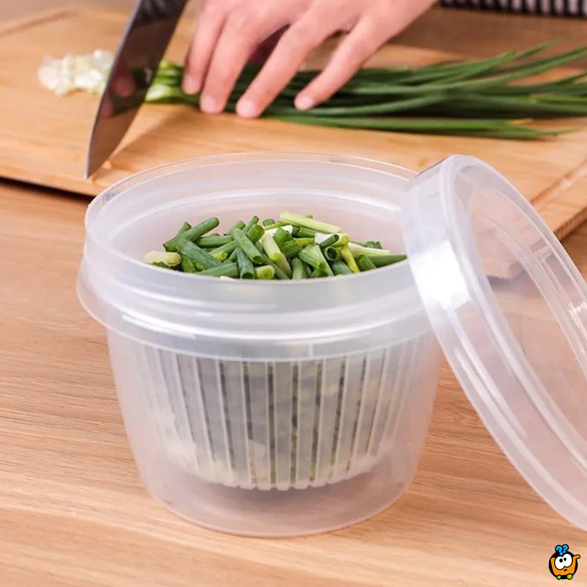 Dvoslojna mini posuda za pranje salate