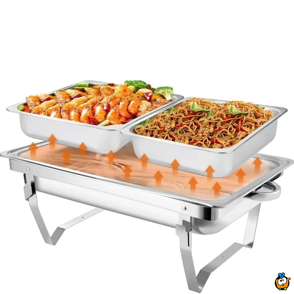 DIŠ - Dvostruka posuda za podgrevanje hrane sa poklopcem Dish