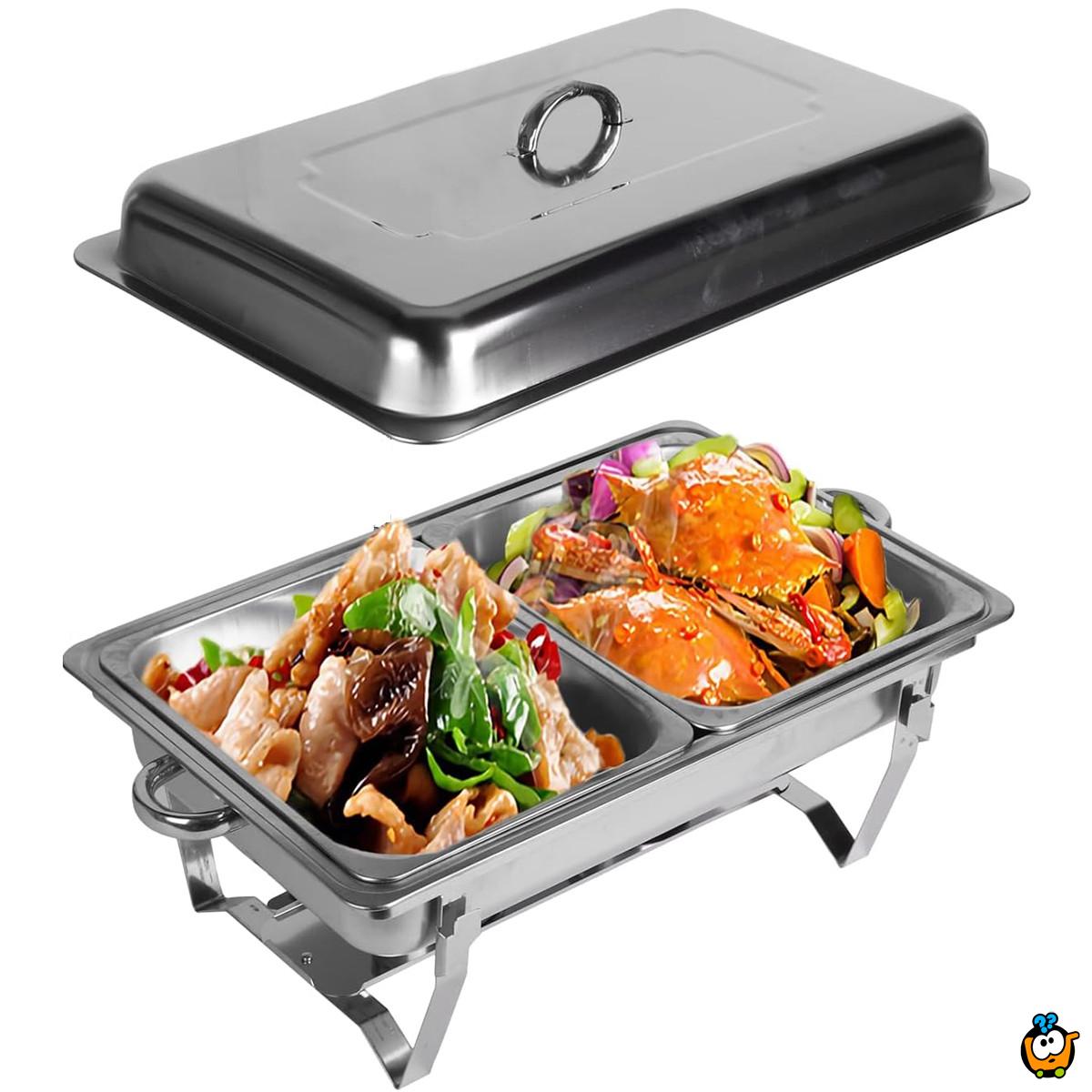 DIŠ - Dvostruka posuda za podgrevanje hrane sa poklopcem Dish