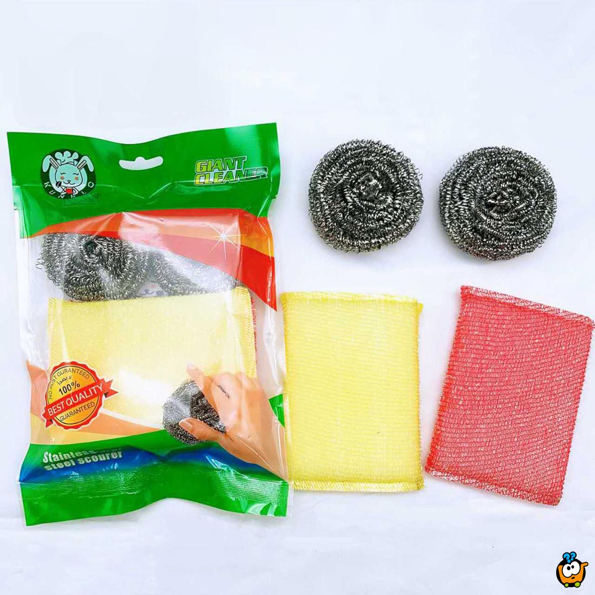DUO WASH - Set sunđera i žica za blistavo čisto posuđe