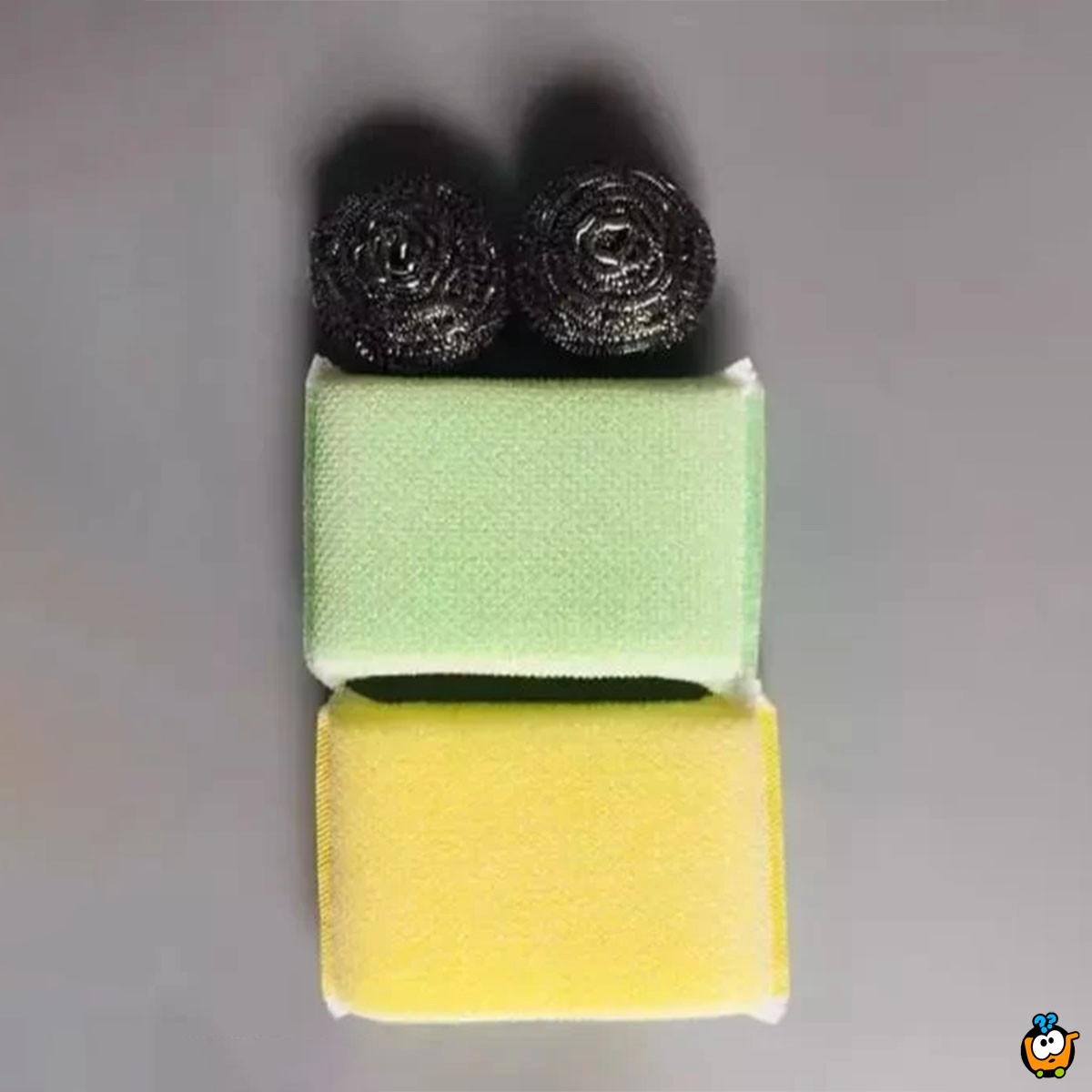 DUO WASH - Set sunđera i žica za blistavo čisto posuđe