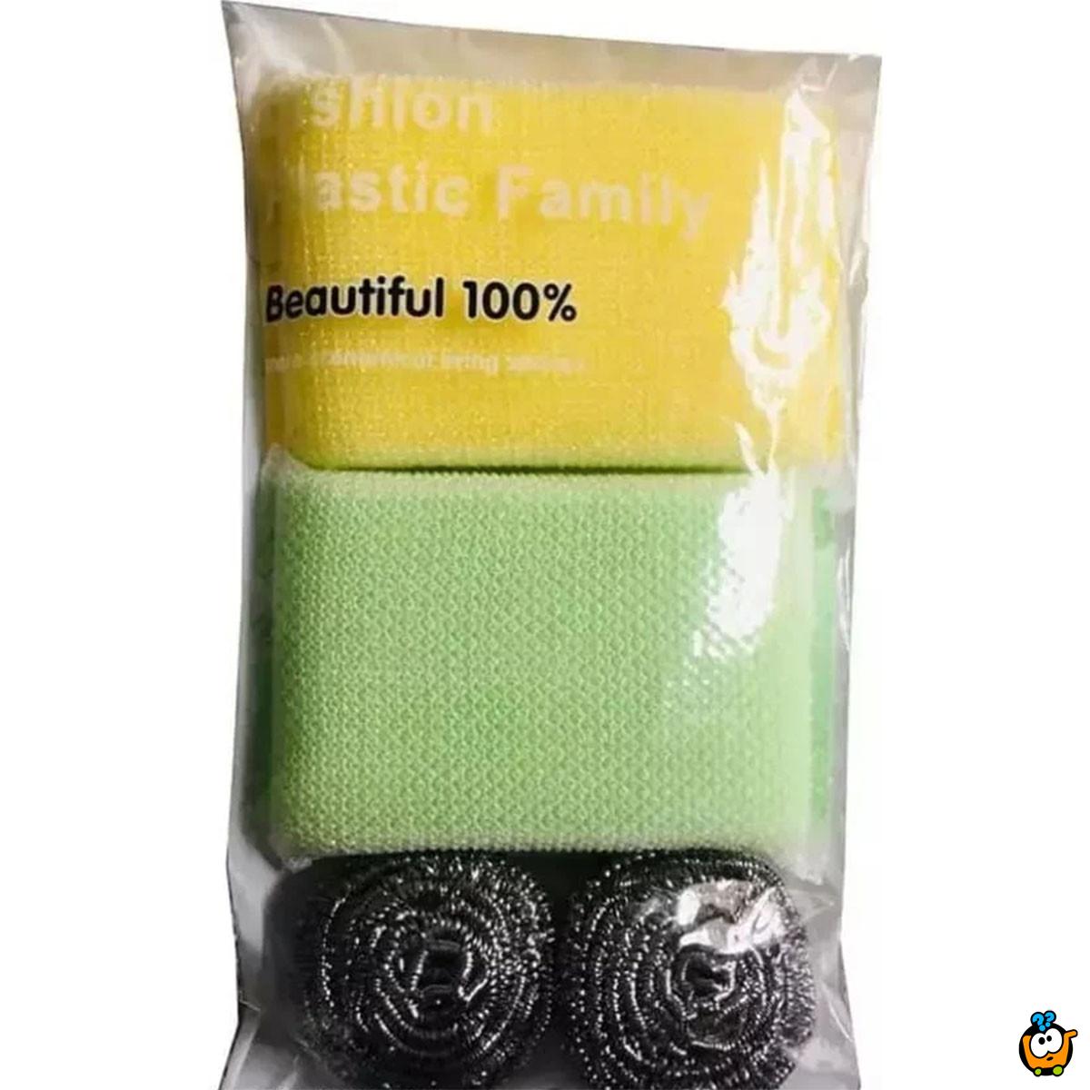 DUO WASH - Set sunđera i žica za blistavo čisto posuđe