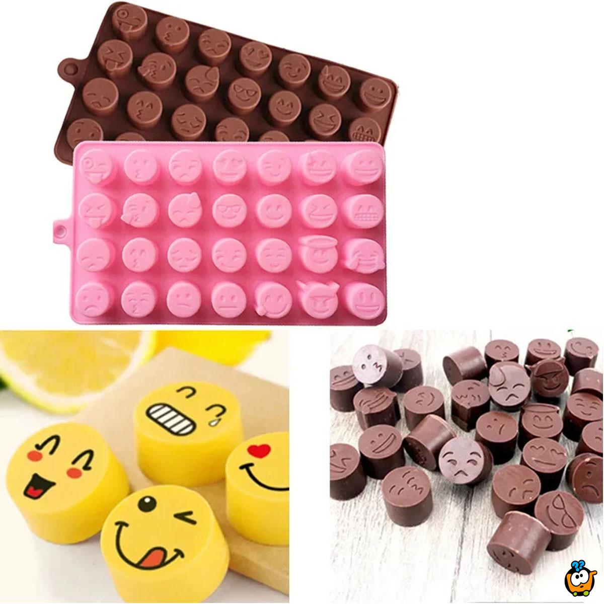 Emoji modla - kalupi za bombone i čokoladice