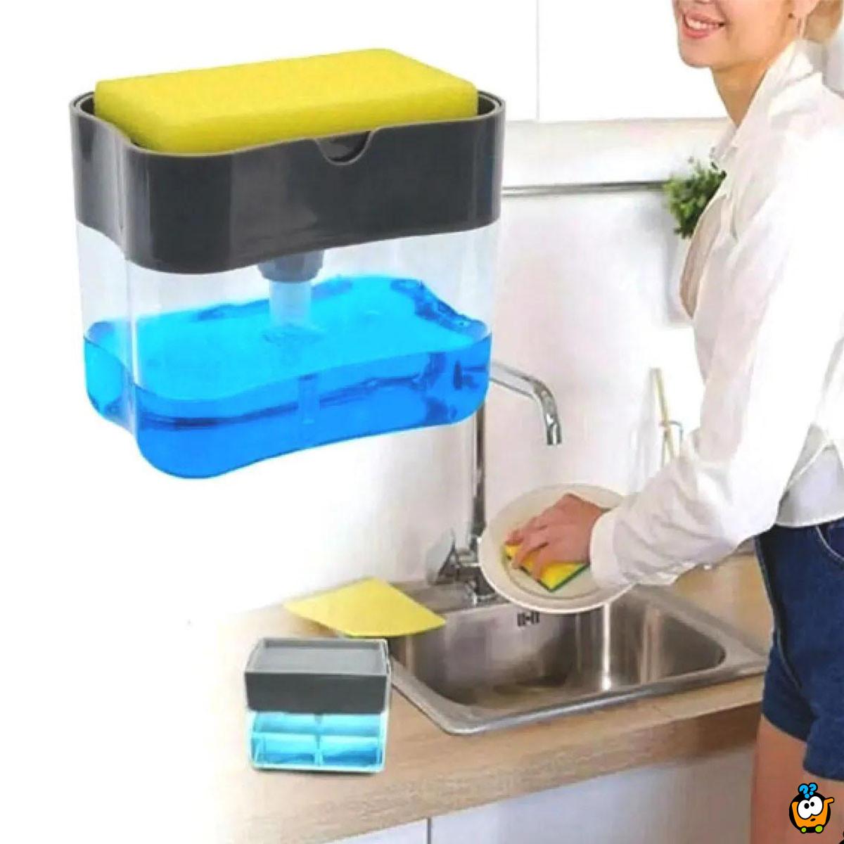 Deterdžent dispenzer – savršen dozer za sapunjanje sunđera