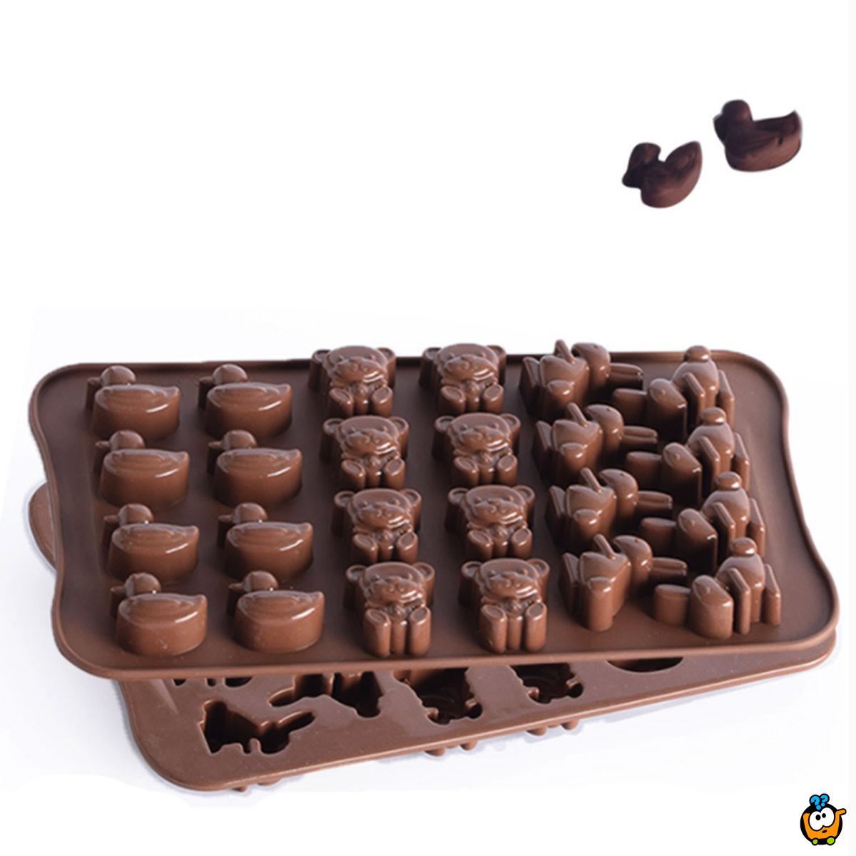 3D Chocolate Bombons - Silikonski kalup za pravljenje bombonjera 