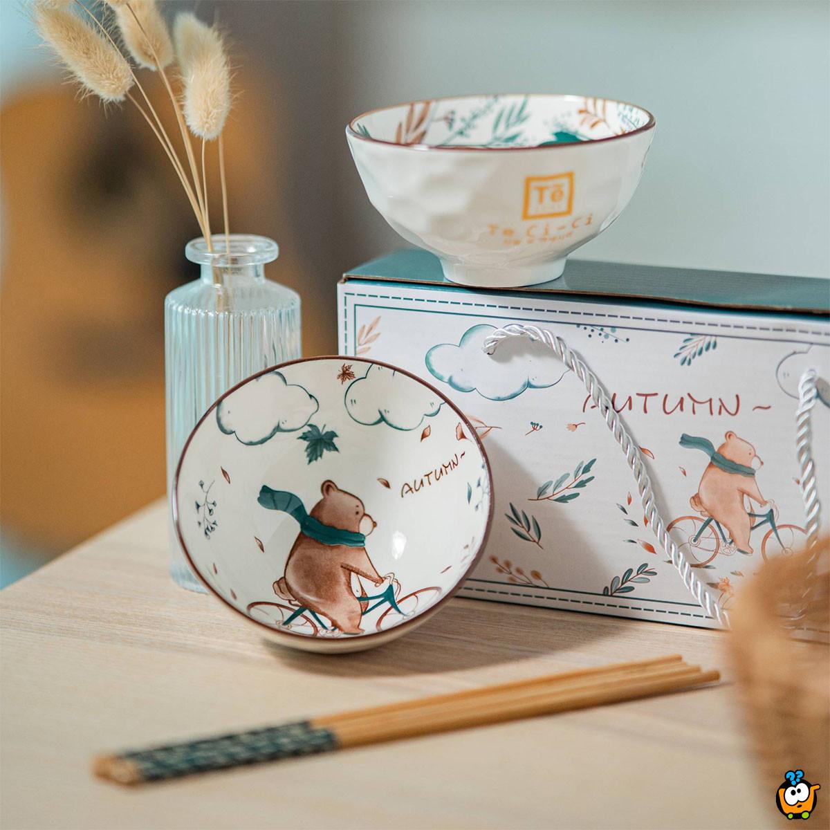 Holiday Feeling - Set od 2 keramičke činije u prazničnom dezenu