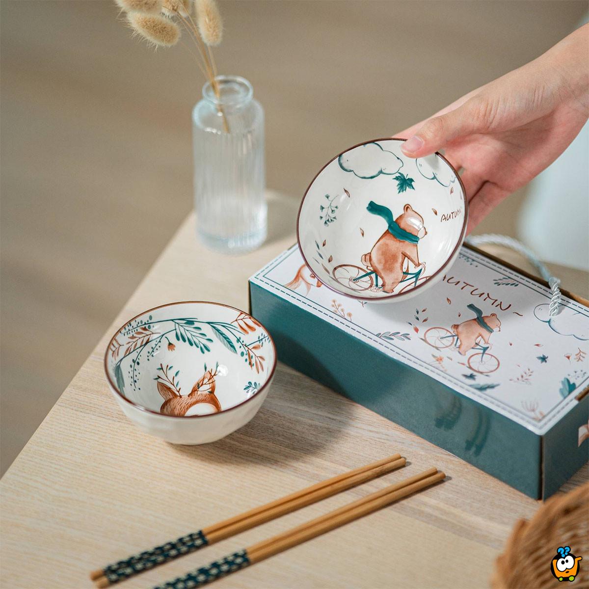 Holiday Feeling - Set od 2 keramičke činije u prazničnom dezenu