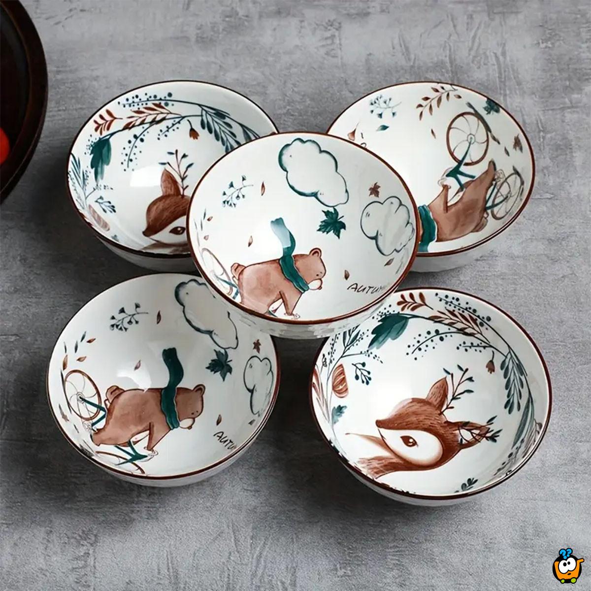 Holiday Feeling - Set od 2 keramičke činije u prazničnom dezenu