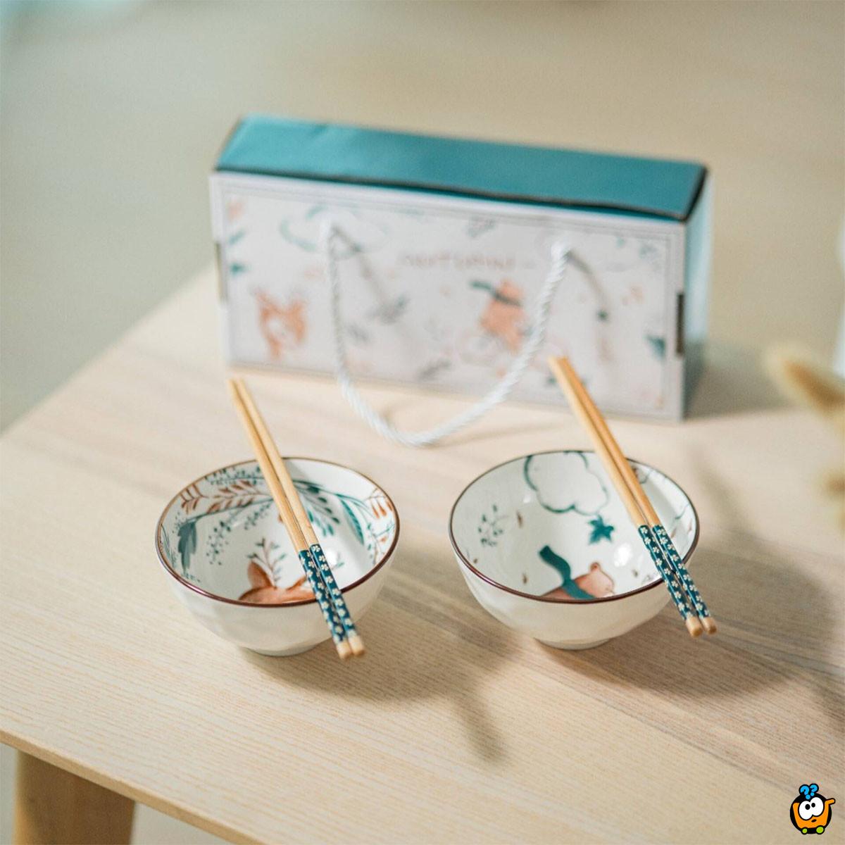 Holiday Feeling - Set od 2 keramičke činije u prazničnom dezenu