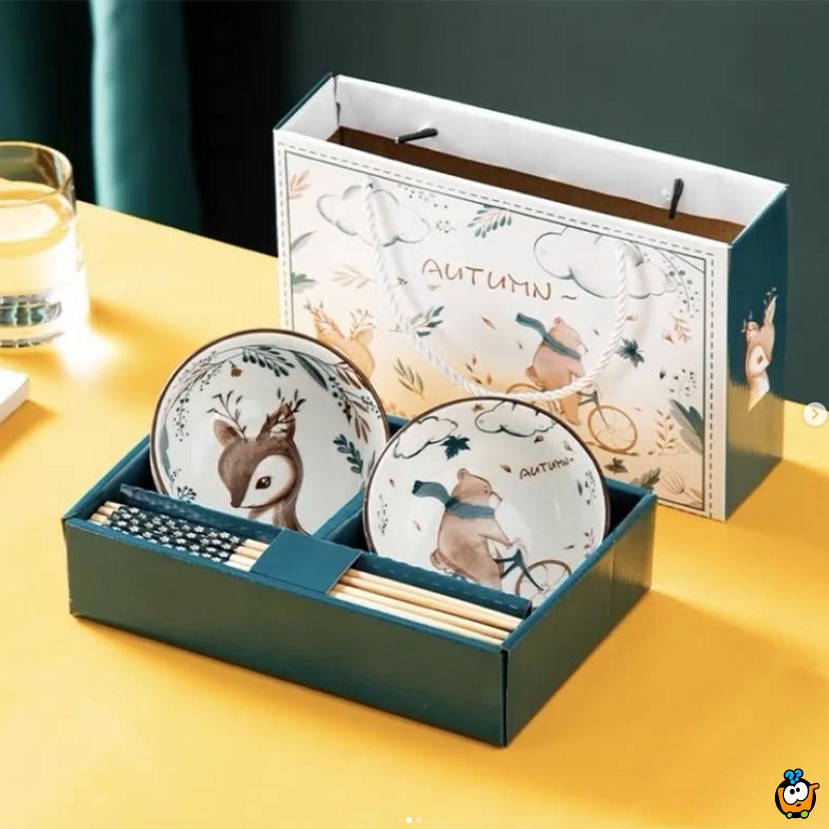 Holiday Feeling - Set od 2 keramičke činije u prazničnom dezenu