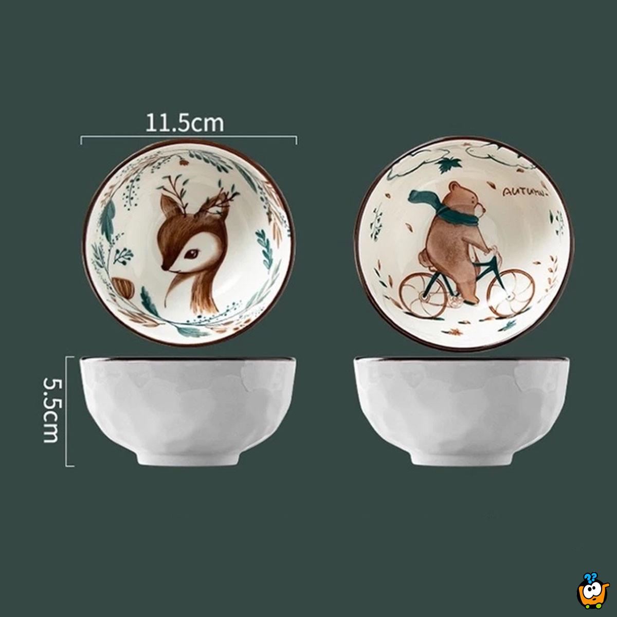 Holiday Feeling - Set od 2 keramičke činije u prazničnom dezenu