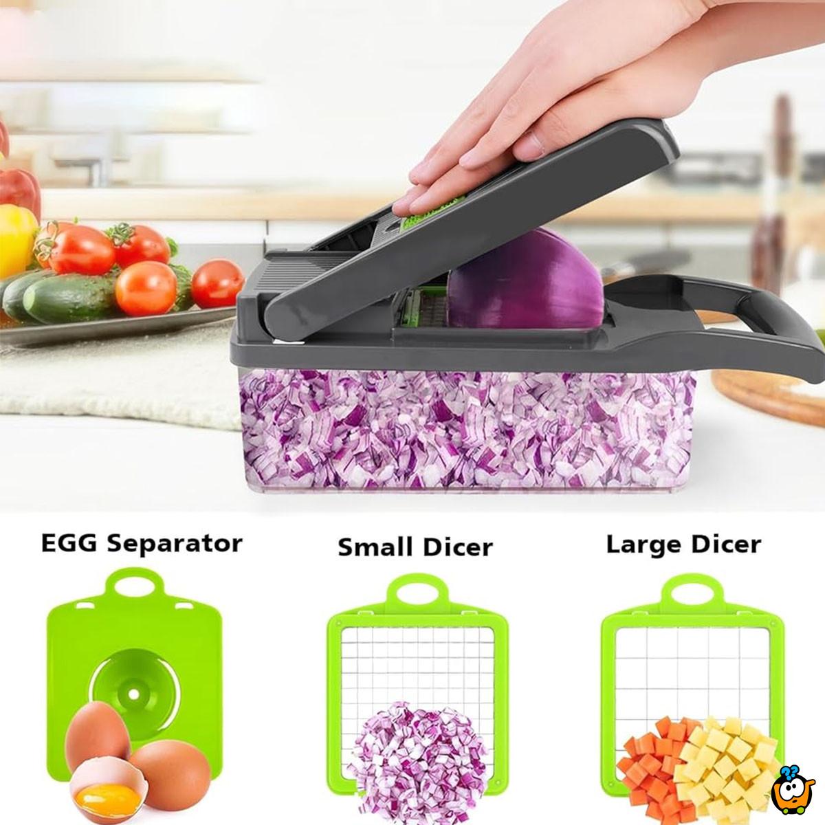 Chopper Pro - Profesionalni secko sa nastavcima i posudom