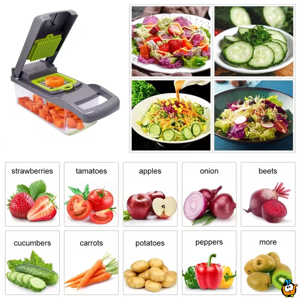 Chopper Pro - Profesionalni secko sa nastavcima i posudom