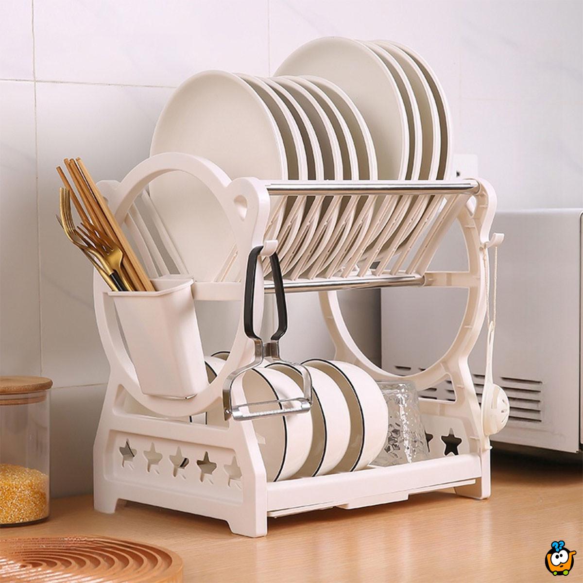 Višenamenski stalak za kuhinjsko posuđe – organizacija i red