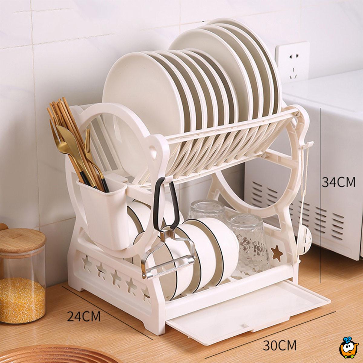 Višenamenski stalak za kuhinjsko posuđe – organizacija i red