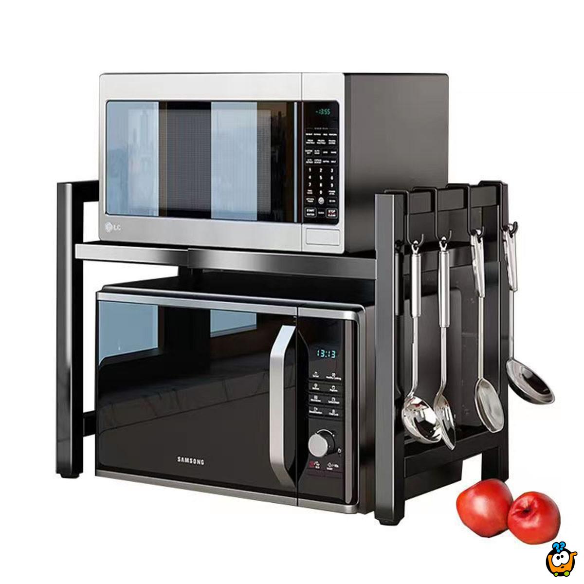 Praktični sklopivi stalak za mikrotalasnu i posuđe