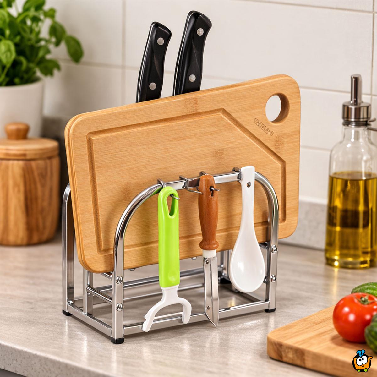 Kompaktni kuhinjski organizer za noževe i dasku