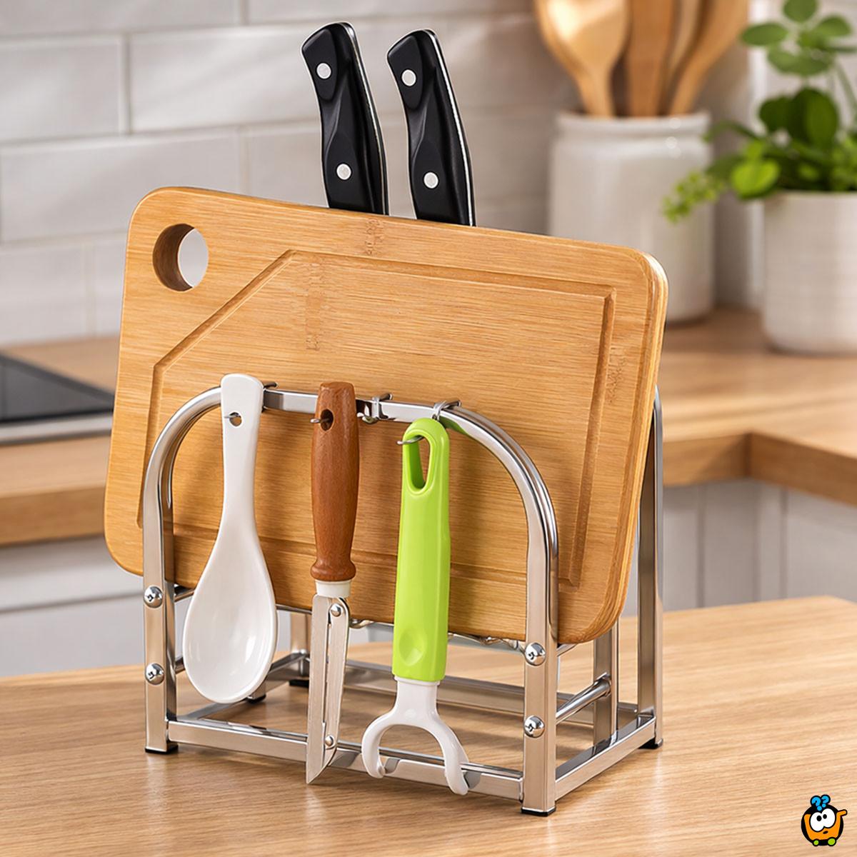 Kompaktni kuhinjski organizer za noževe i dasku
