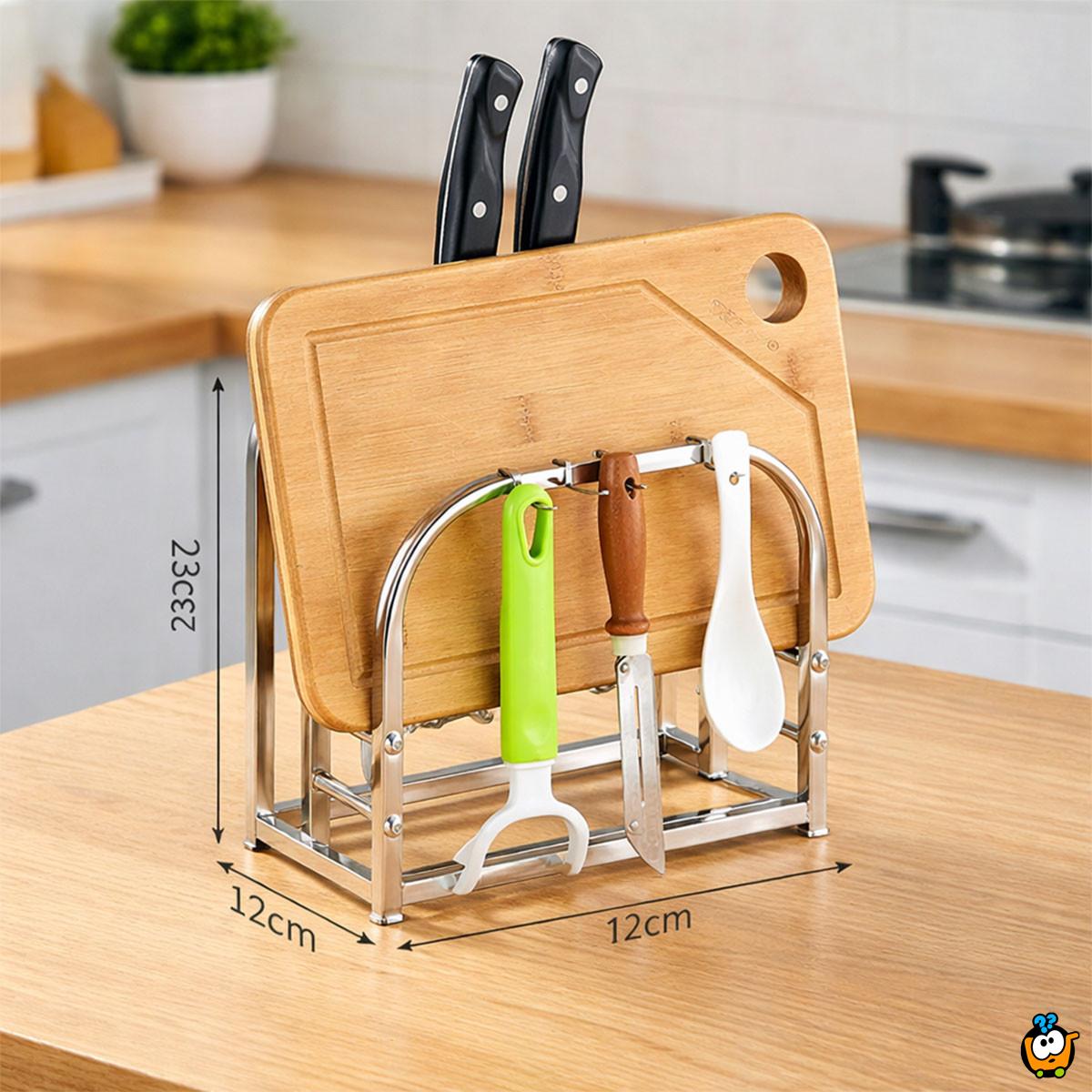 Kompaktni kuhinjski organizer za noževe i dasku