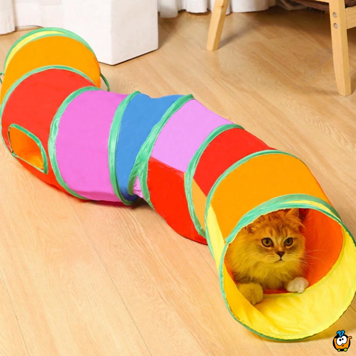 Rainbow tunnel - Zabavna igračka za kućne ljubimce