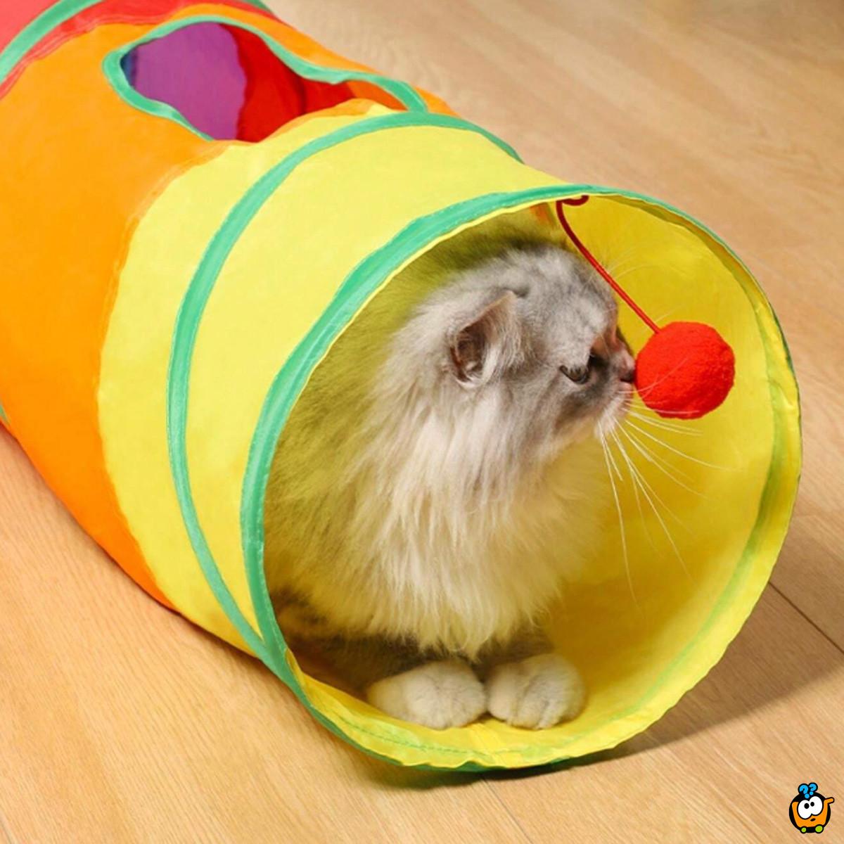 Rainbow tunnel - Zabavna igračka za kućne ljubimce