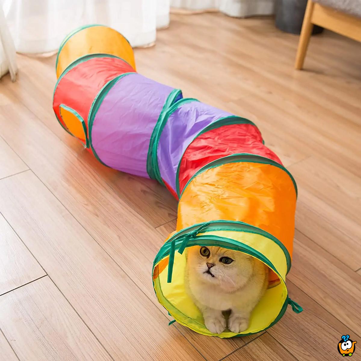 Rainbow tunnel - Zabavna igračka za kućne ljubimce