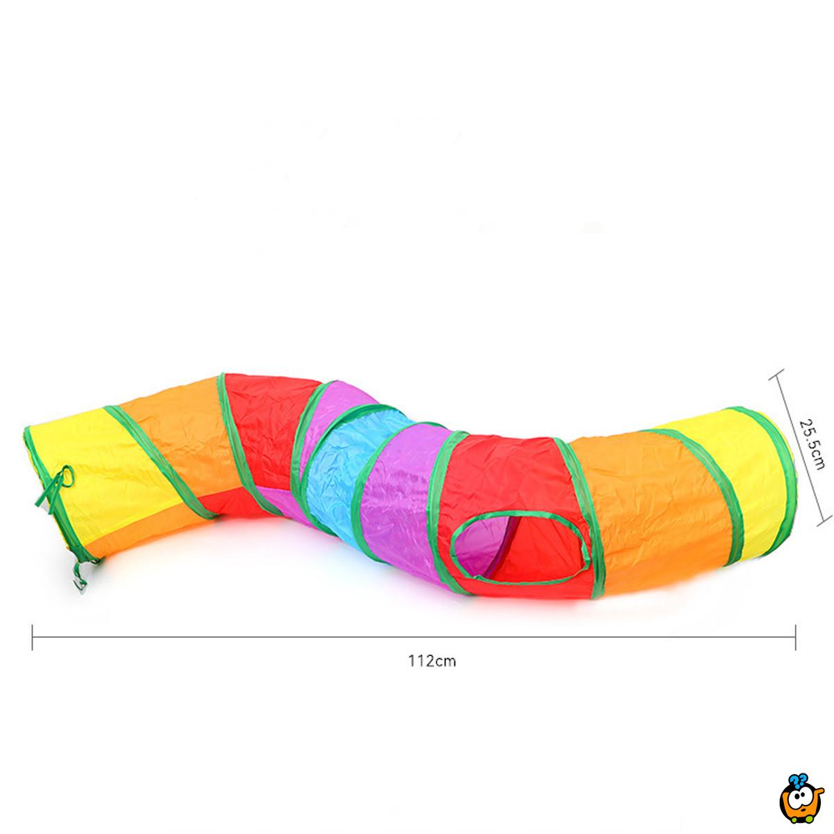 Rainbow tunnel - Zabavna igračka za kućne ljubimce