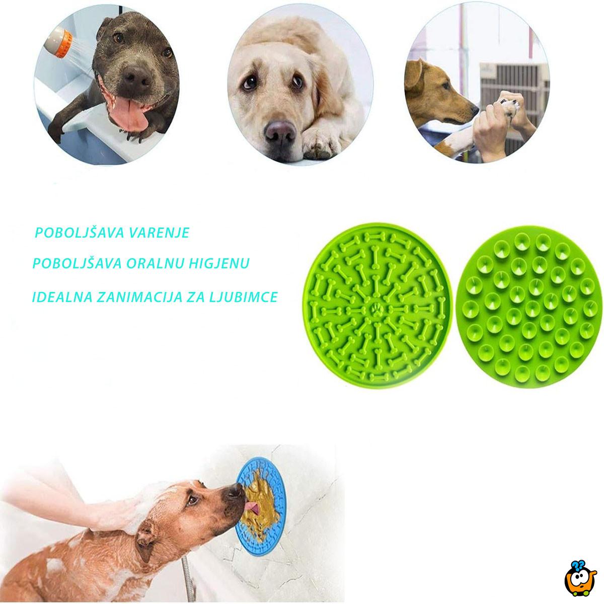 Dog Lick Pad - plitka neravna posuda za hranu za ljubimce