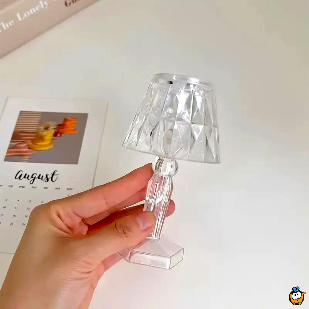 Aura Light - Bežična stona lampica kristalnog izgleda