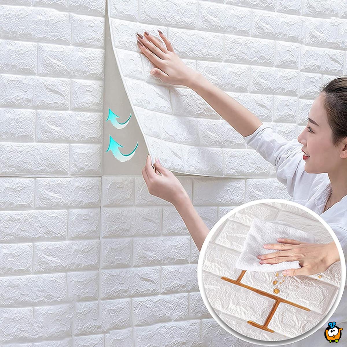 White brick - 3D stikeri za zid