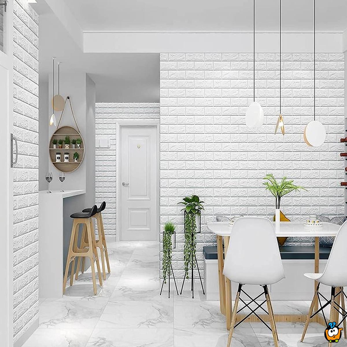 White brick - 3D stikeri za zid