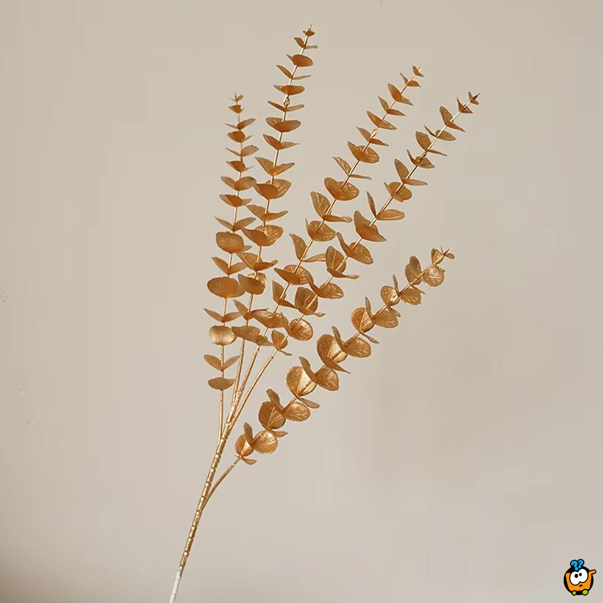 Golden Eucalyptus - Dekorativna grana u zlatnoj boji