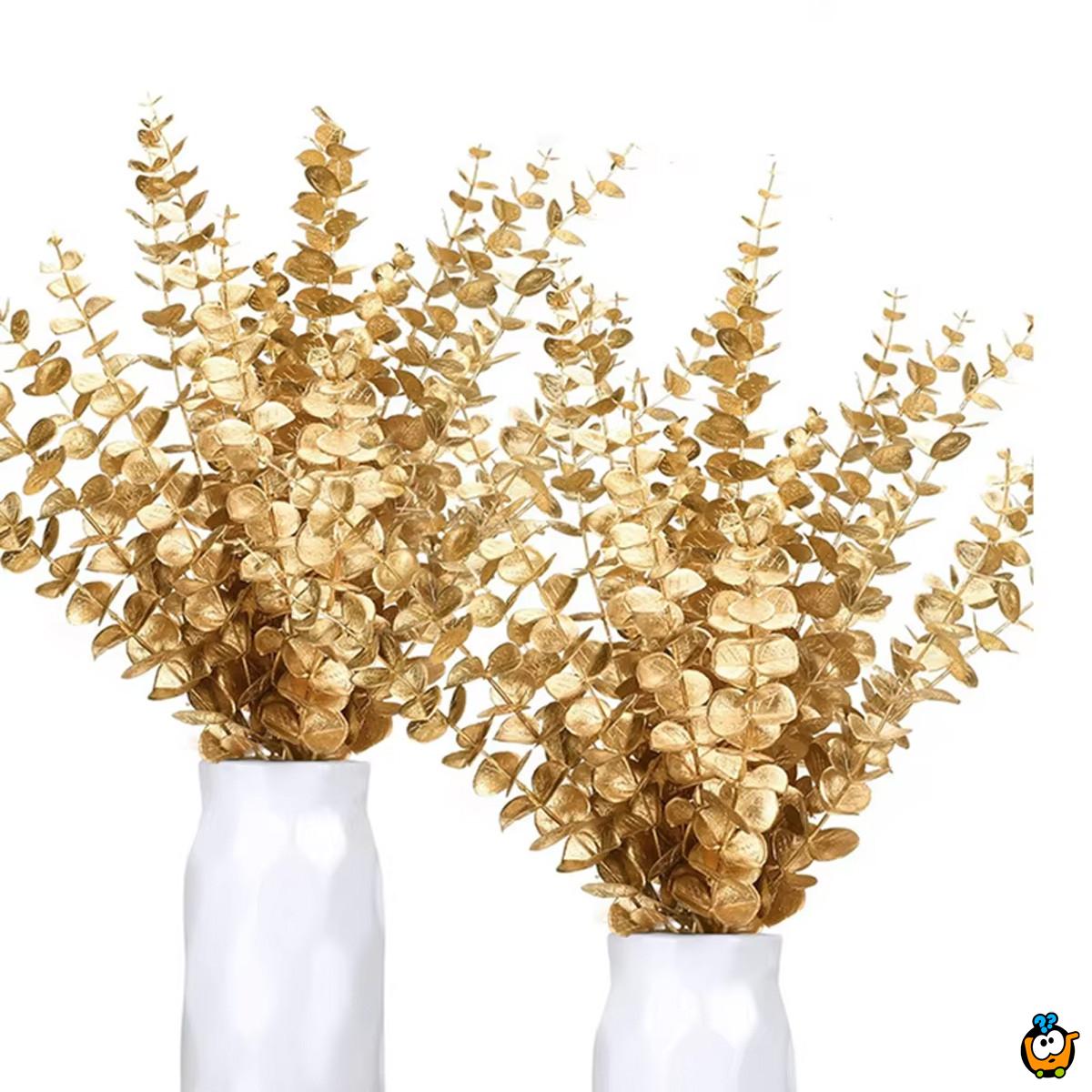 Golden Eucalyptus - Dekorativna grana u zlatnoj boji