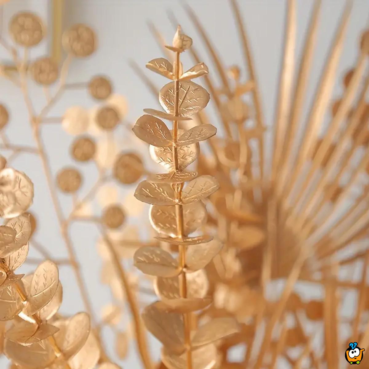 Golden Eucalyptus - Dekorativna grana u zlatnoj boji