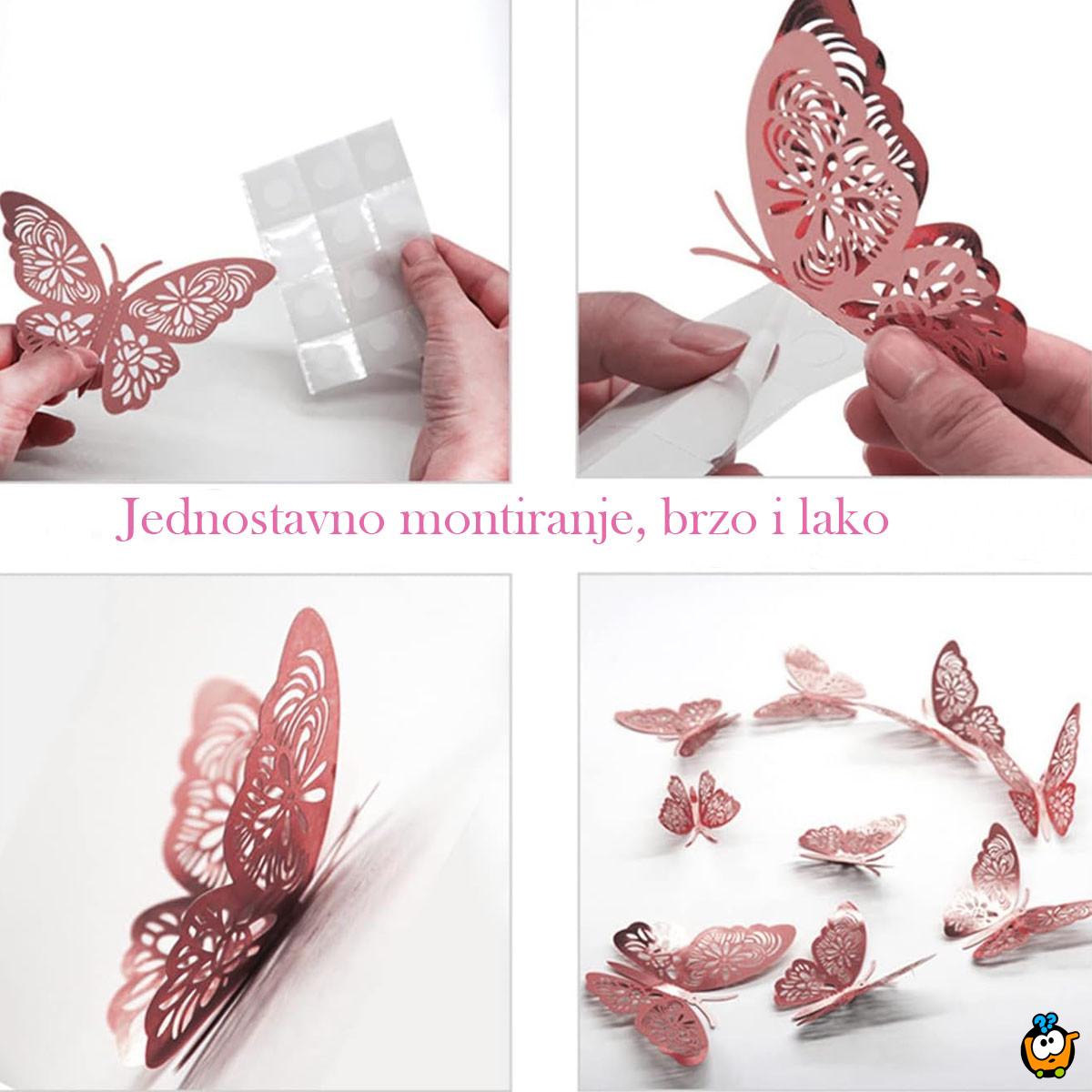 Magic Butterfly 3D stikeri leptirići - set od 12 kom