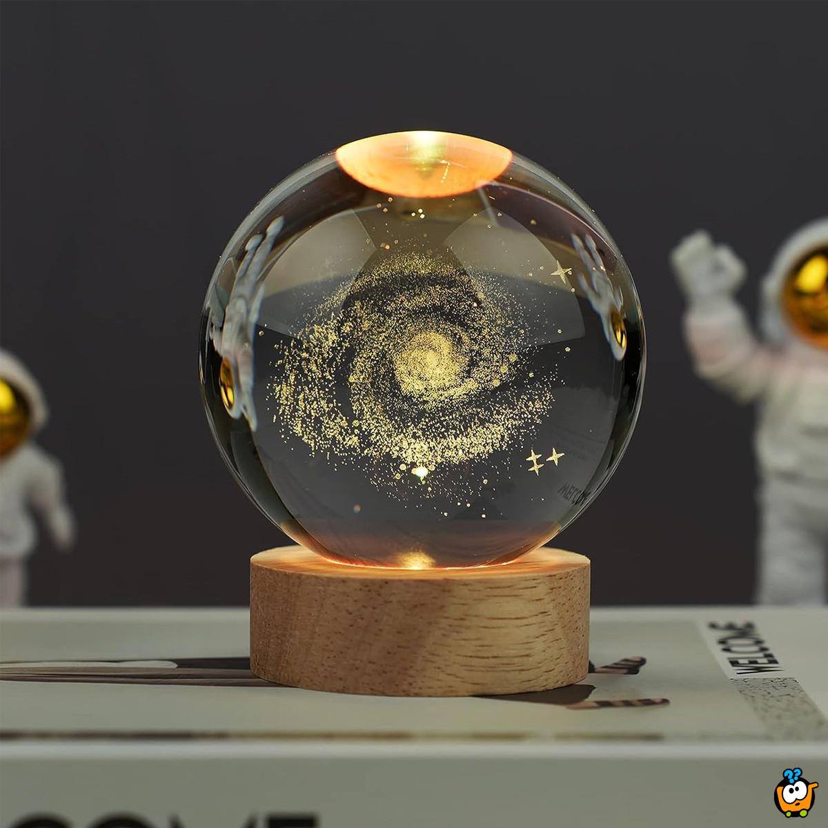3D Galaxy Ball - Lampa u obliku kristalne kugle